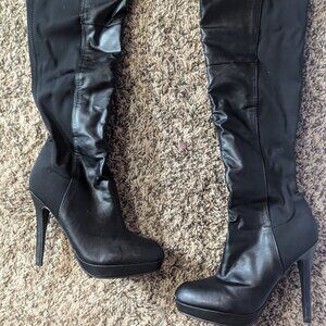 Black Boots Knee High